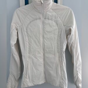 Lululemon Athletica Women’s White Run For Cold Jacket